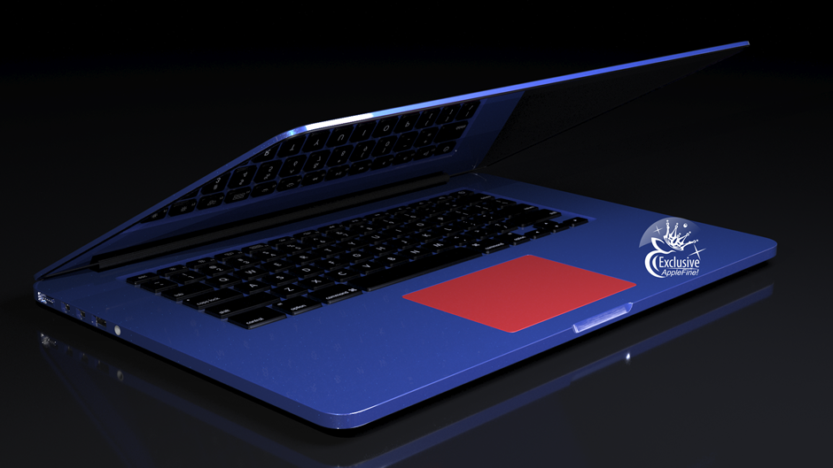 Купить эксклюзивный MacBook Pro Blue
